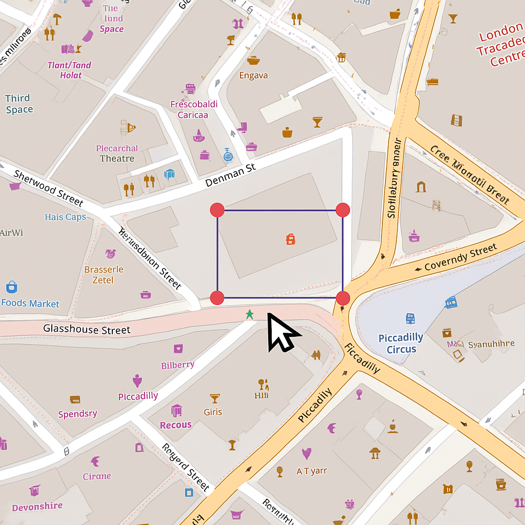 Collaborative boundary drawing and site planning interface
